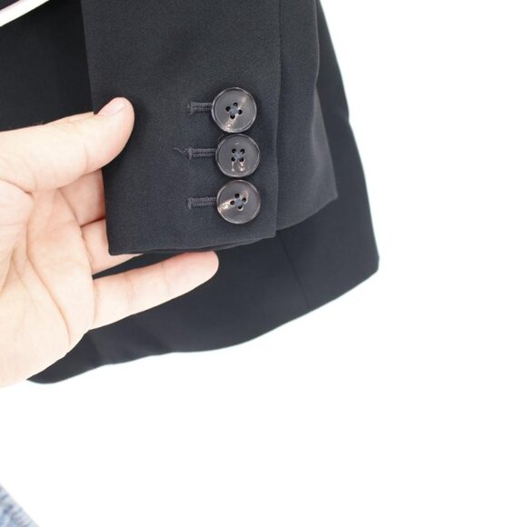 Lafayette 148 blazer womens 8 Responsible Finesse Crepe Piped Peak Lapel viscose - Picture 4 of 14